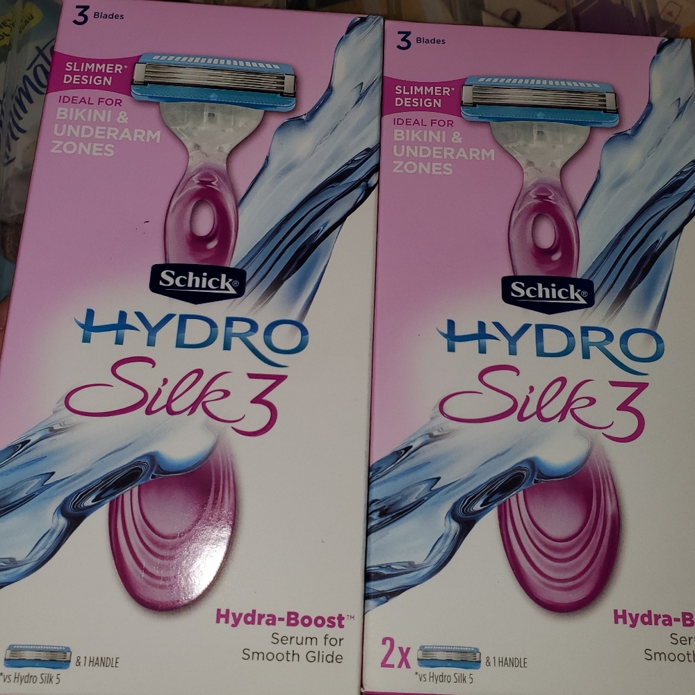 2 hydro silk women's razors new